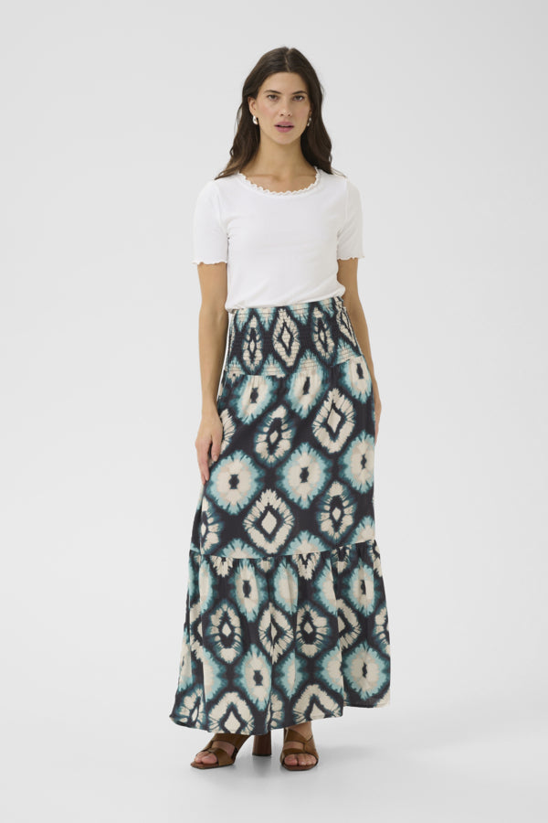 Tiah Skirt - Aqua Tie Dye