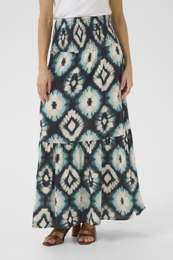 Tiah Skirt - Aqua Tie Dye