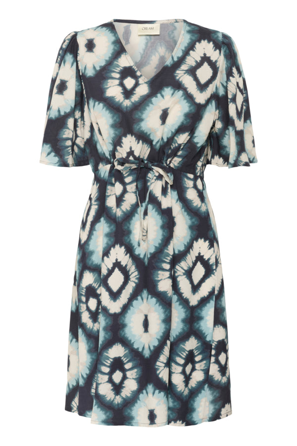 Tiah Dress - Aqua Tie Dye