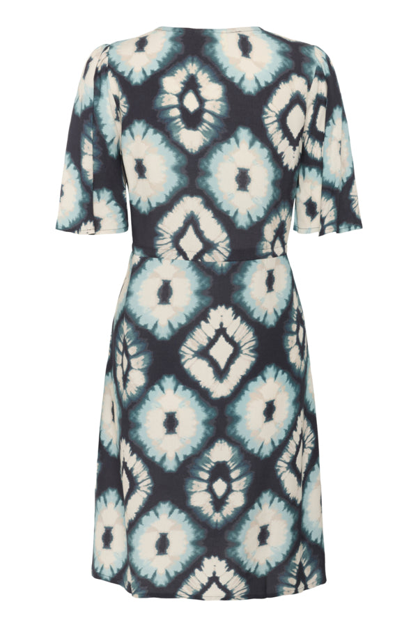 Tiah Dress - Aqua Tie Dye