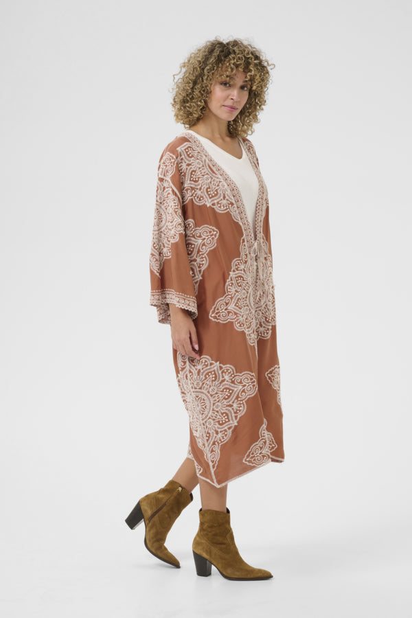Tyla Kimono - Bruschetta with Embroidery