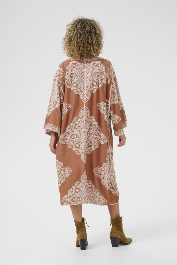 Tyla Kimono - Bruschetta with Embroidery