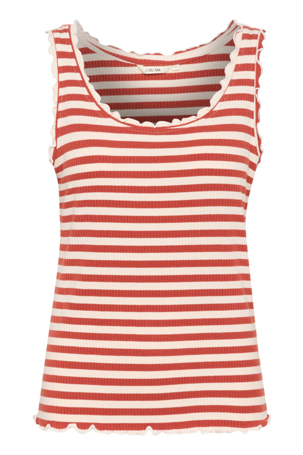 Ribba Stripe Top - Bruschetta Stripe