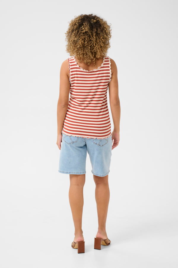 Ribba Stripe Top - Bruschetta Stripe