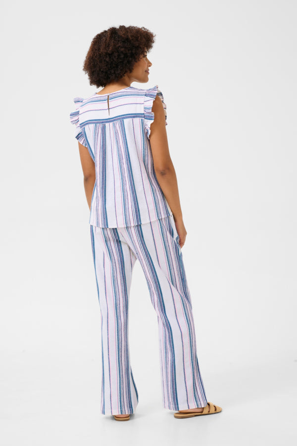 Miva Top - Pink Blue Stripe