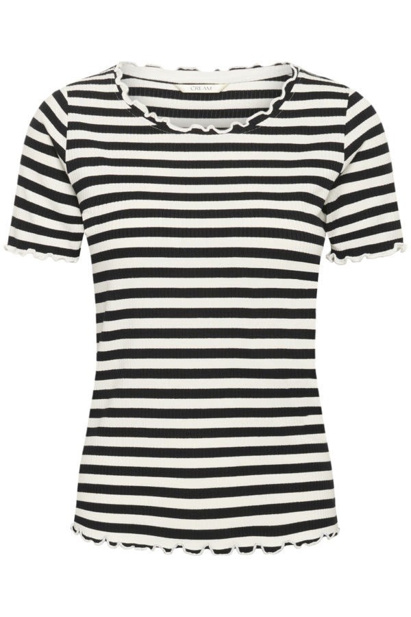 Ribba Stripe T - Shirt - Pitch Black Stripe