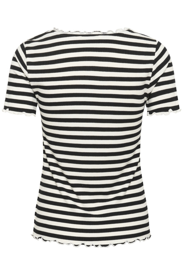 Ribba Stripe T - Shirt - Pitch Black Stripe
