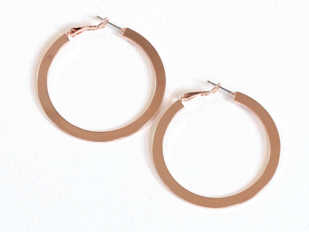 Delphine Hoop Earrings - Rose Gold