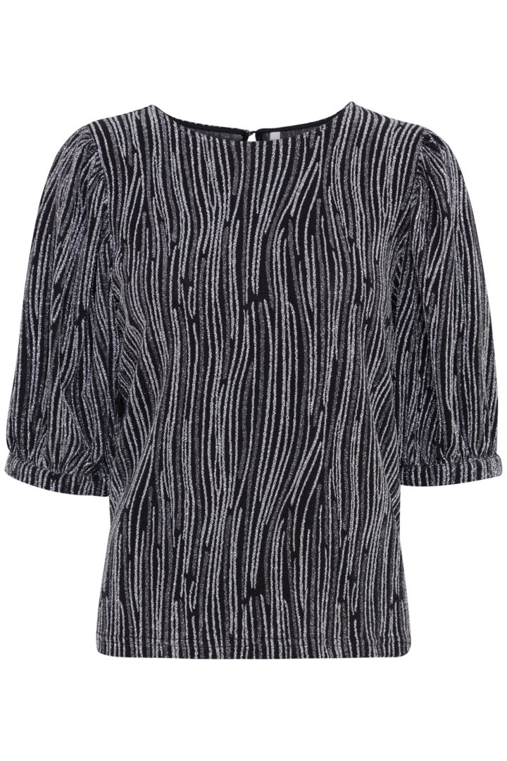 Malia Blouse - Silver Glitter