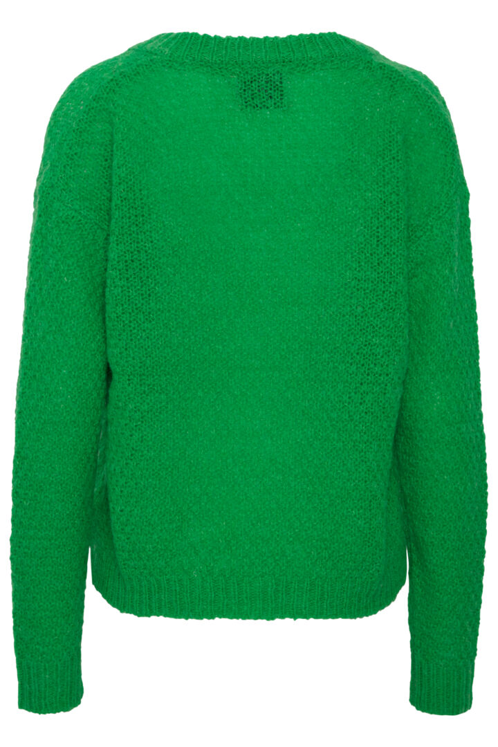 Sophia Wool/Alpaca Blend V-Neck Pullover - Fern Green