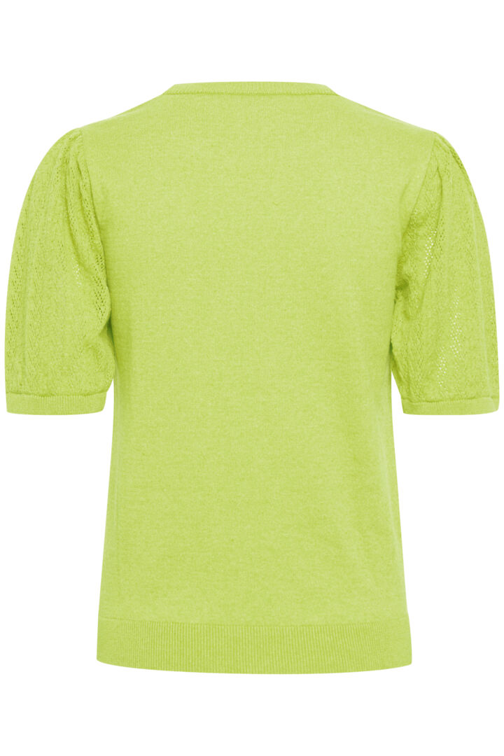 Olivette Short Sleeved Pullover - Green Glow