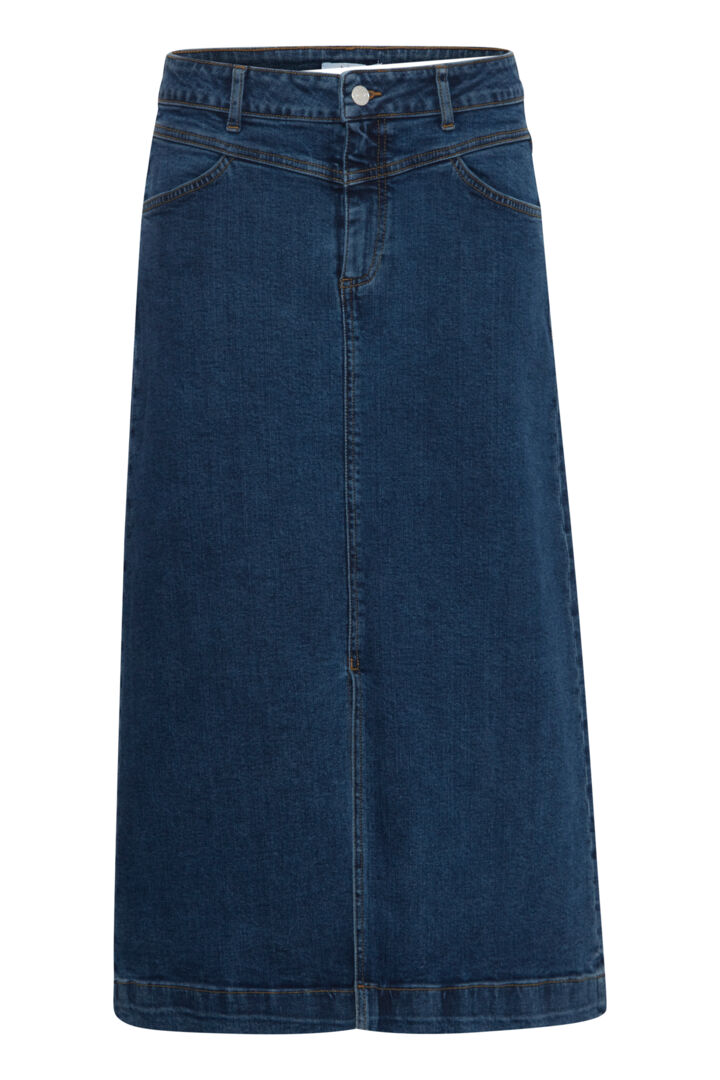Leya Skirt - Medium Blue Denim