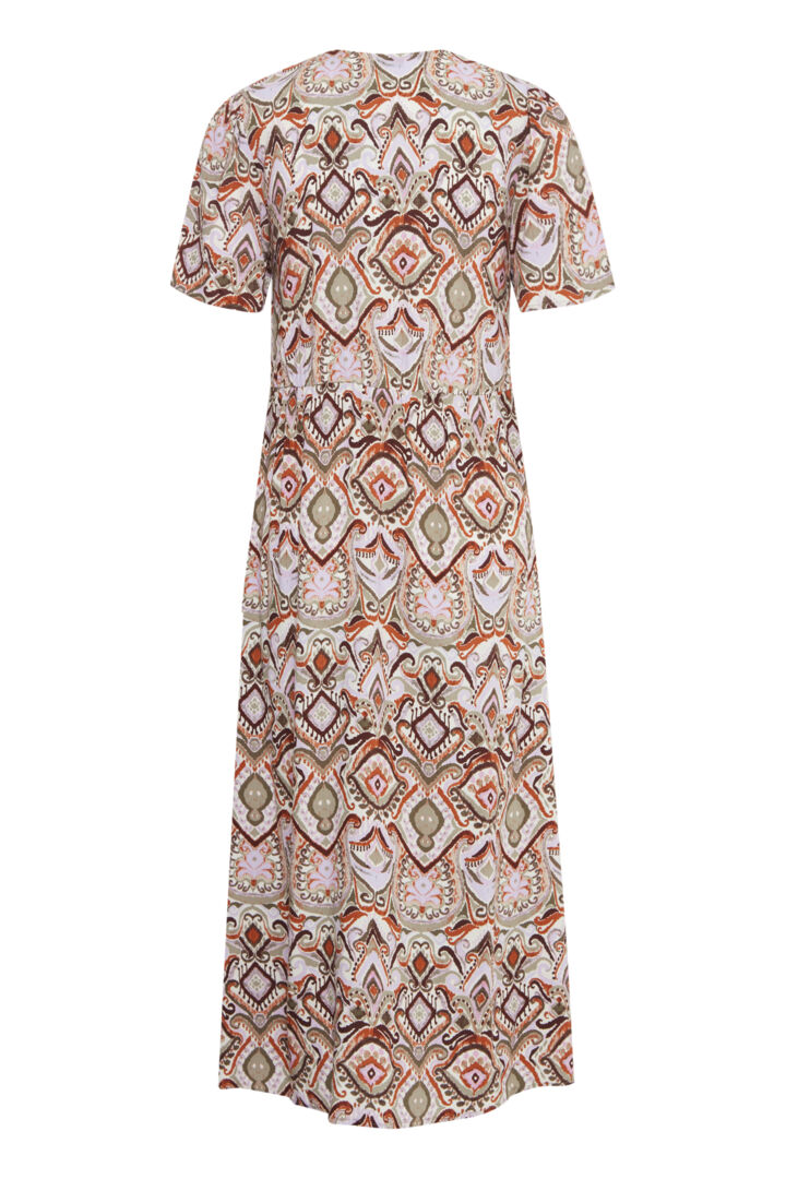 Joella Button Dress - Aloe Boho Mix