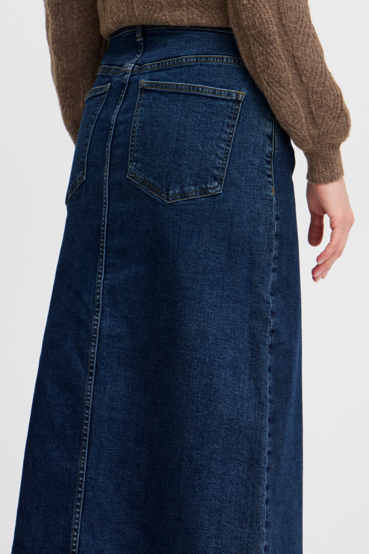 Leya Skirt - Medium Blue Denim