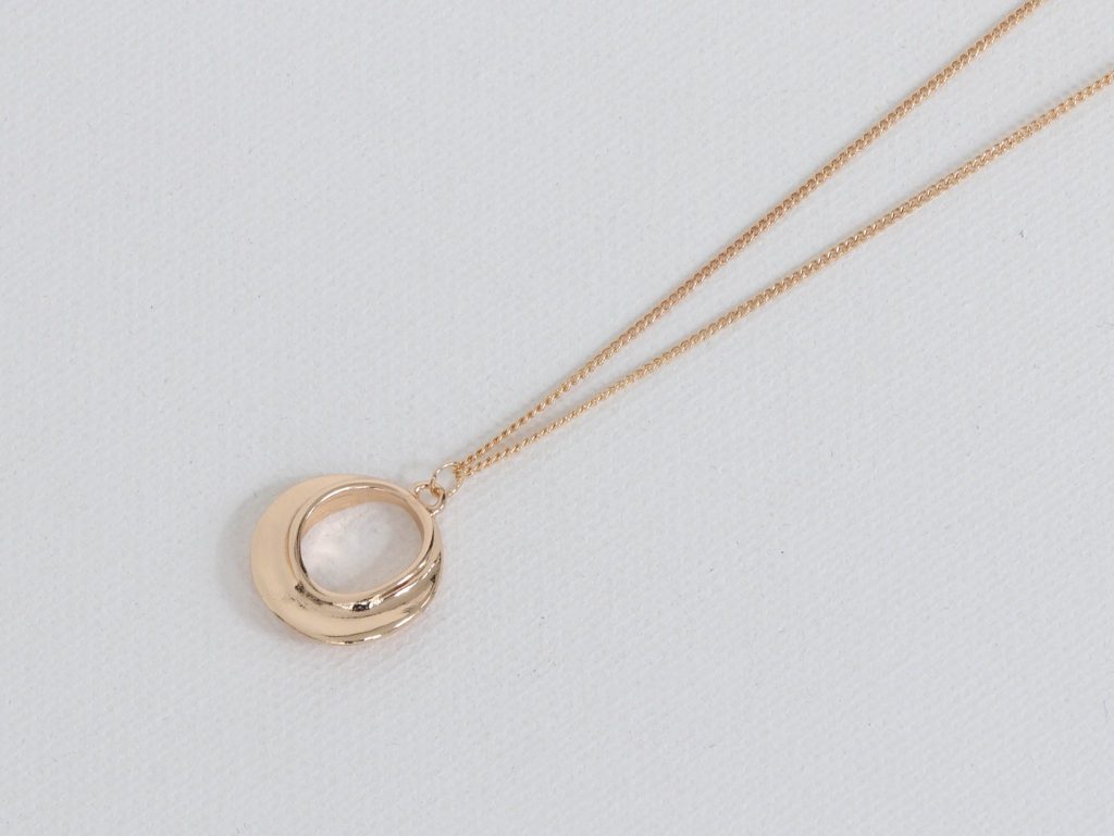 Primrose Fluid Metal Tiny Necklace - Gold