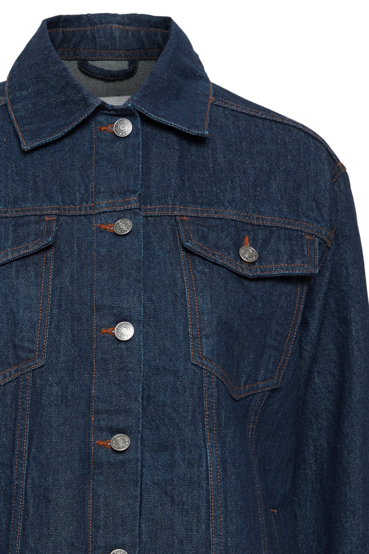 Kalo Oversized Denim Jacket - Dark Blue Denim
