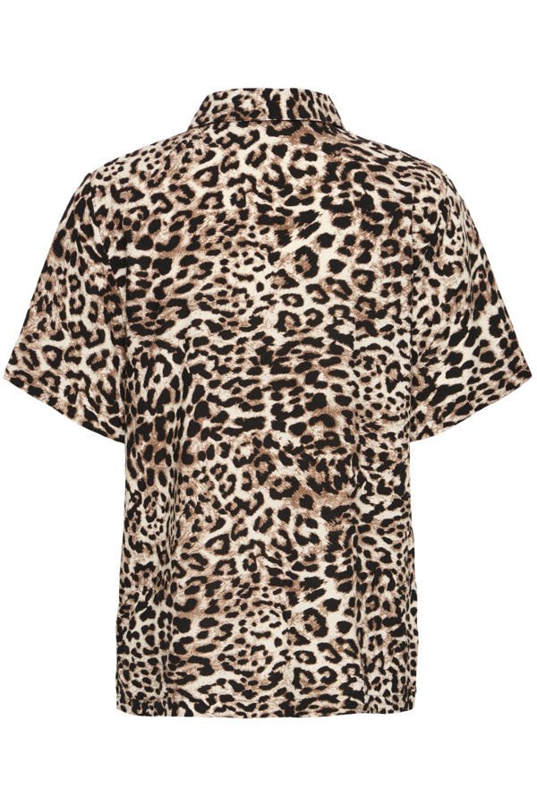 Joella Crop Shirt - Birch Leo