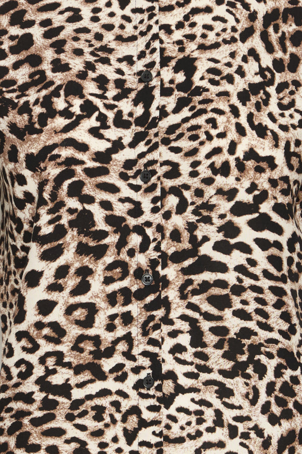 Joella Crop Shirt - Birch Leo