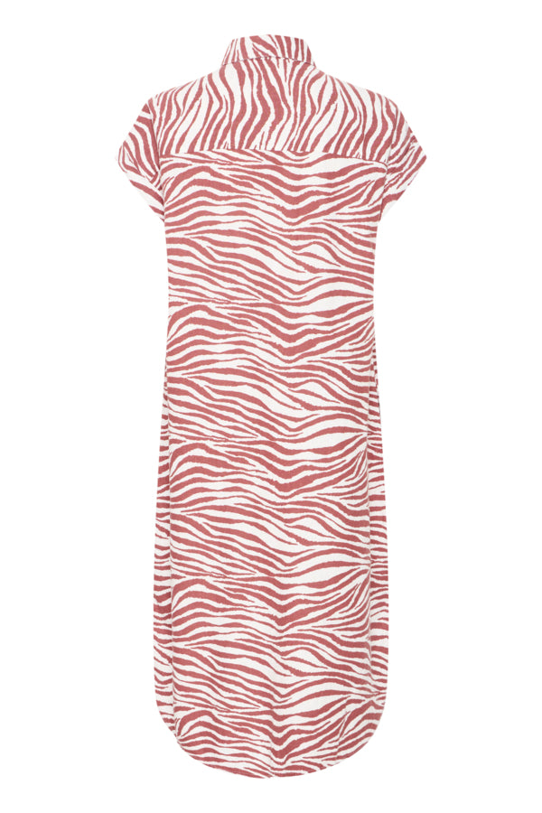 Falakka Shirt Dress - Animal Light Mahogany