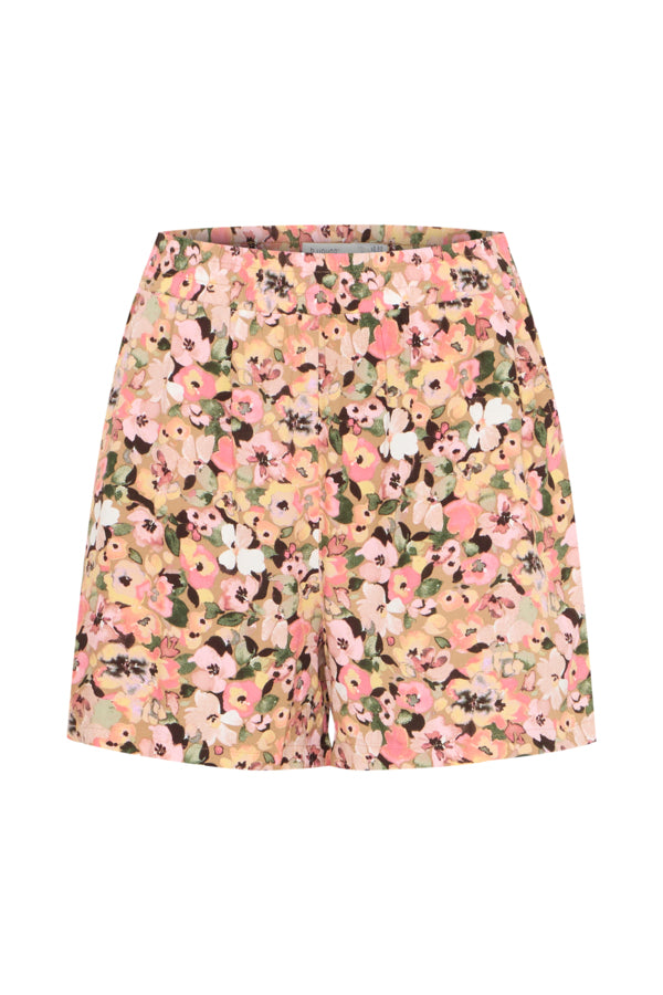 Joella Shorts - Coral Blush Flowers