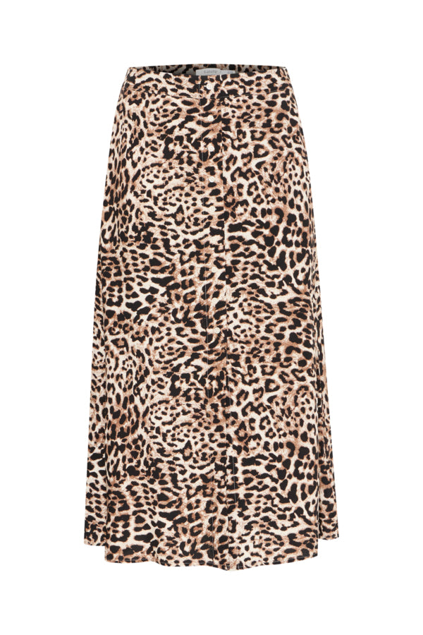 Joella Midi Skirt - Birch Leopard