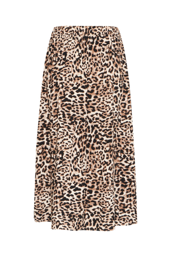 Joella Midi Skirt - Birch Leopard