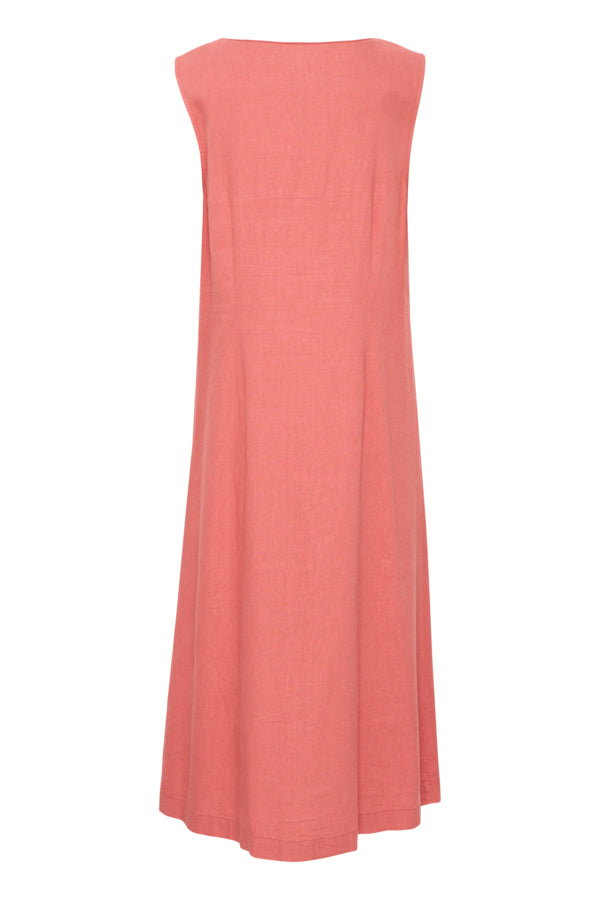 Falakka Button Dress - Light Mahogany