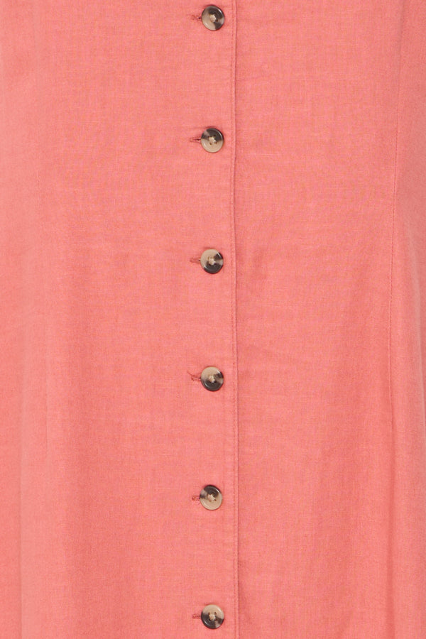 Falakka Button Dress - Light Mahogany