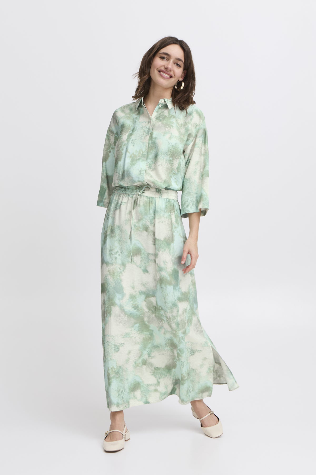 Ibine Skirt - Blue Haze Blur