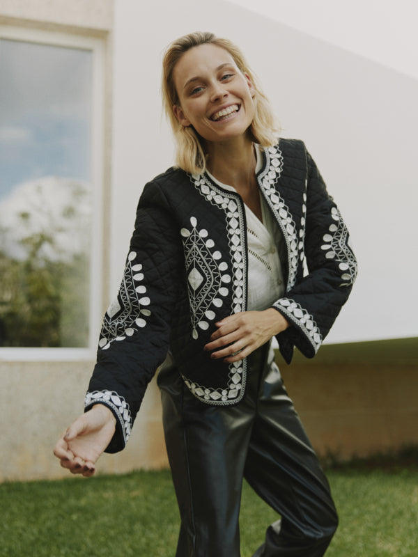 Damun Jacket - Black Mix
