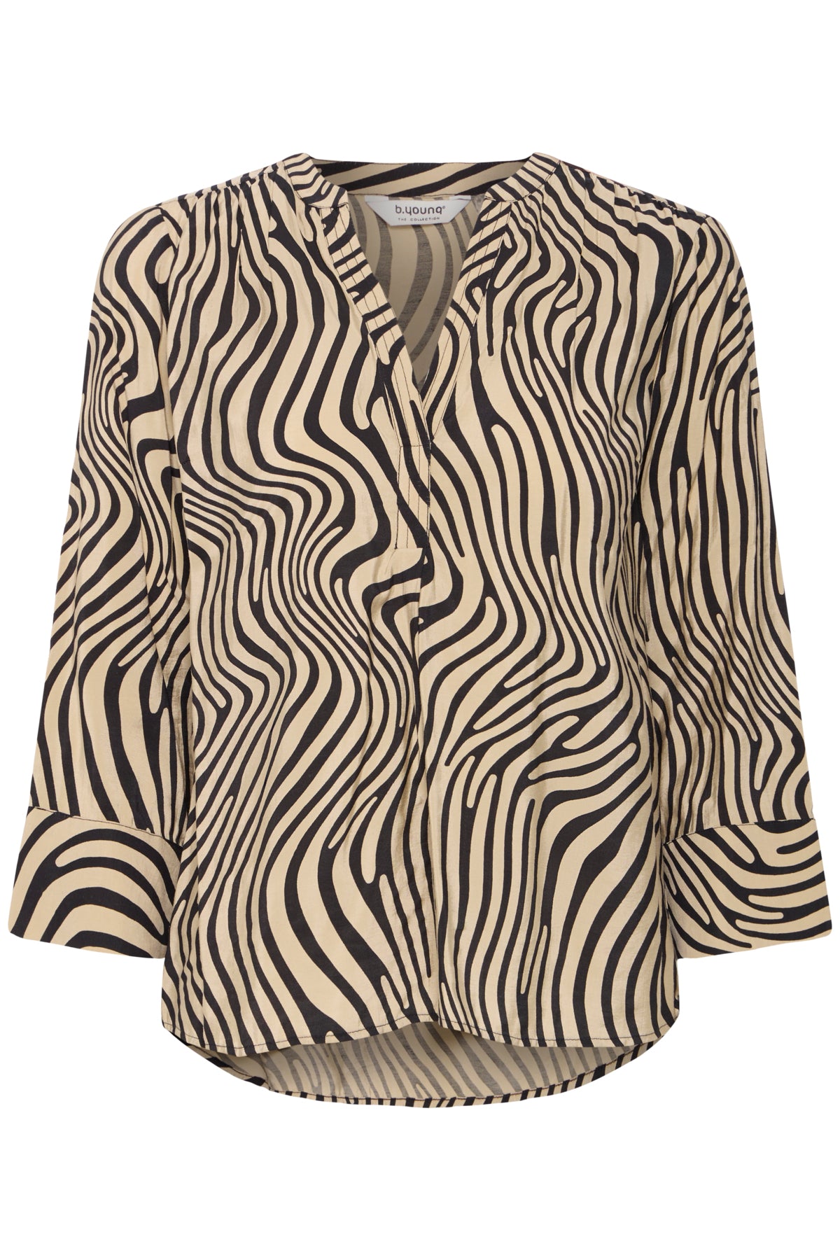Helvig Blouse - Humus Animal Mix