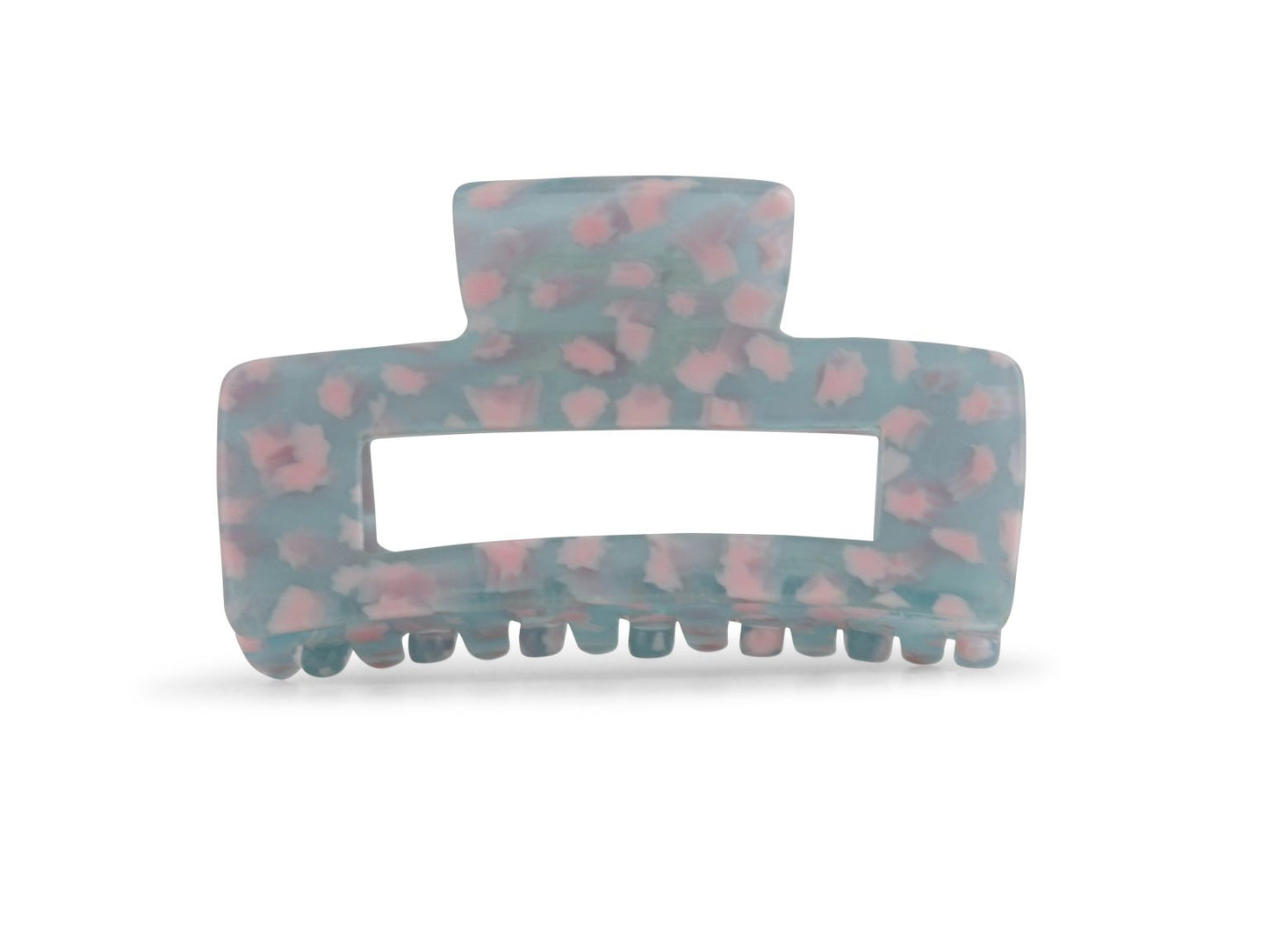 Dorothea Resin Bulldog Hair Clip - Pink/Grey