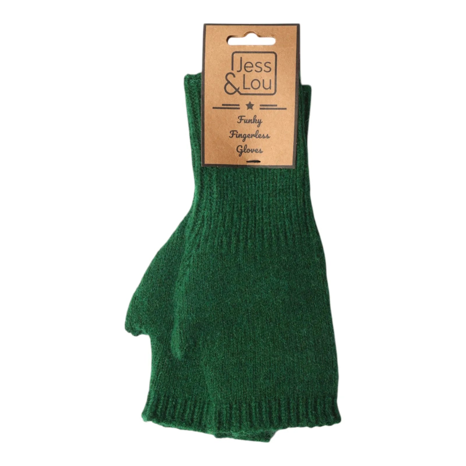 Cosy Fingerless Gloves - Green – Planet