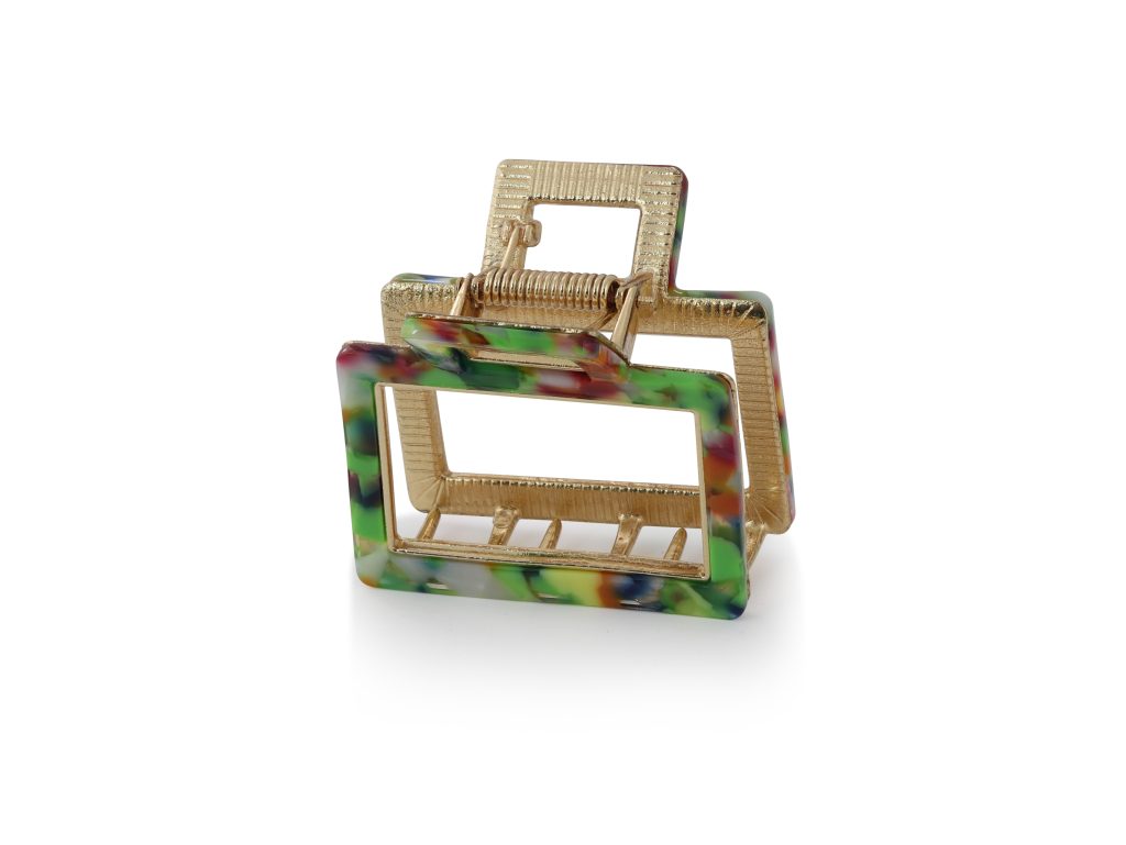 Irina Outline Hairclip - Green