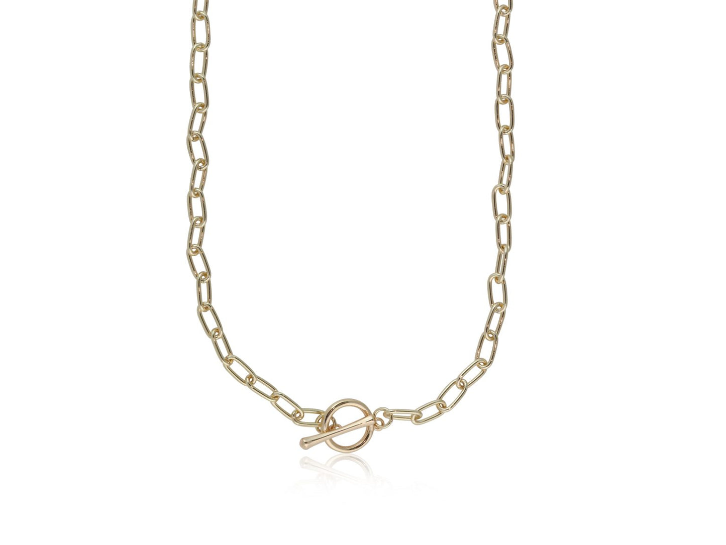 Catherine Oval Links Necklace - Gold