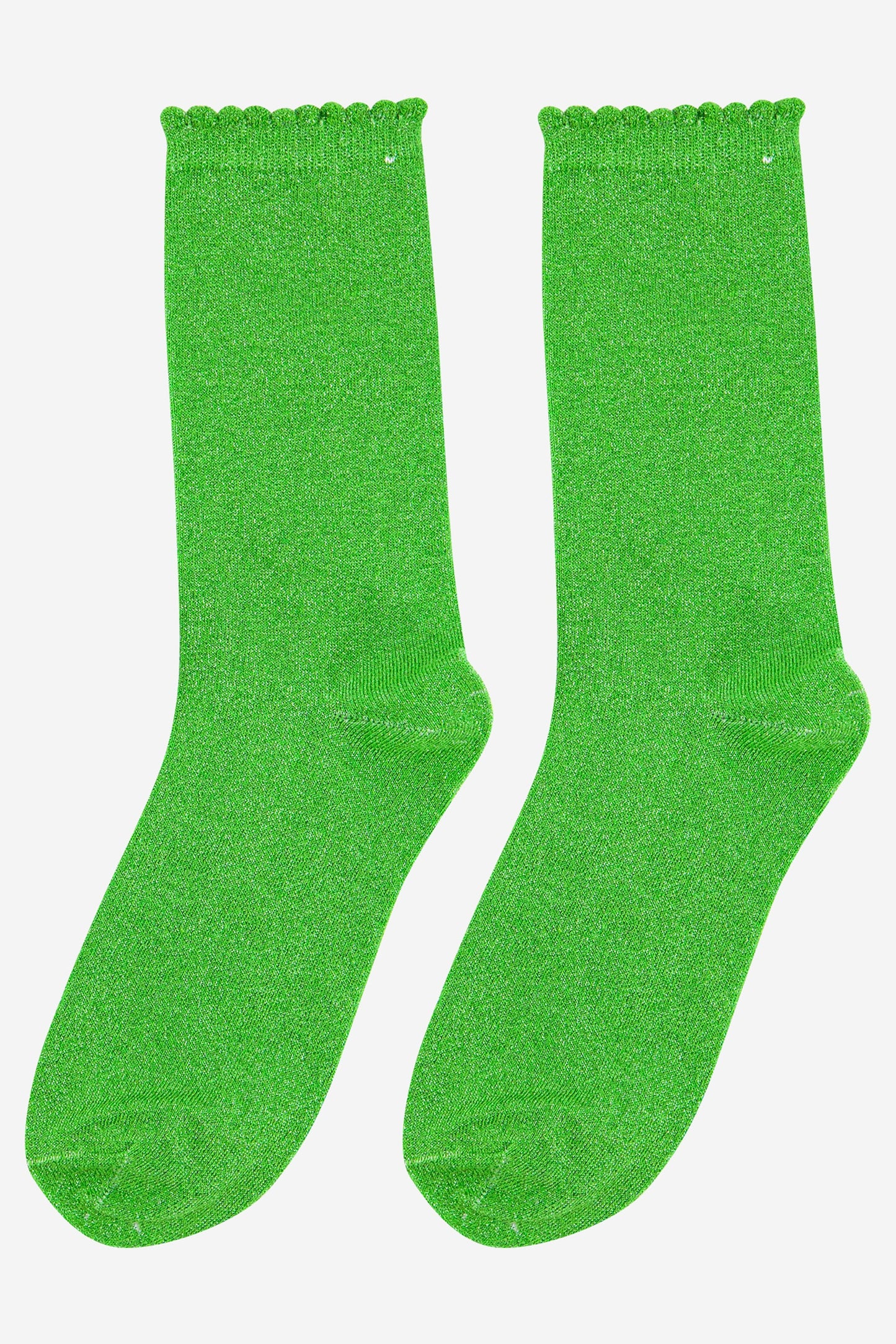 Glitter Socks - Apple Green