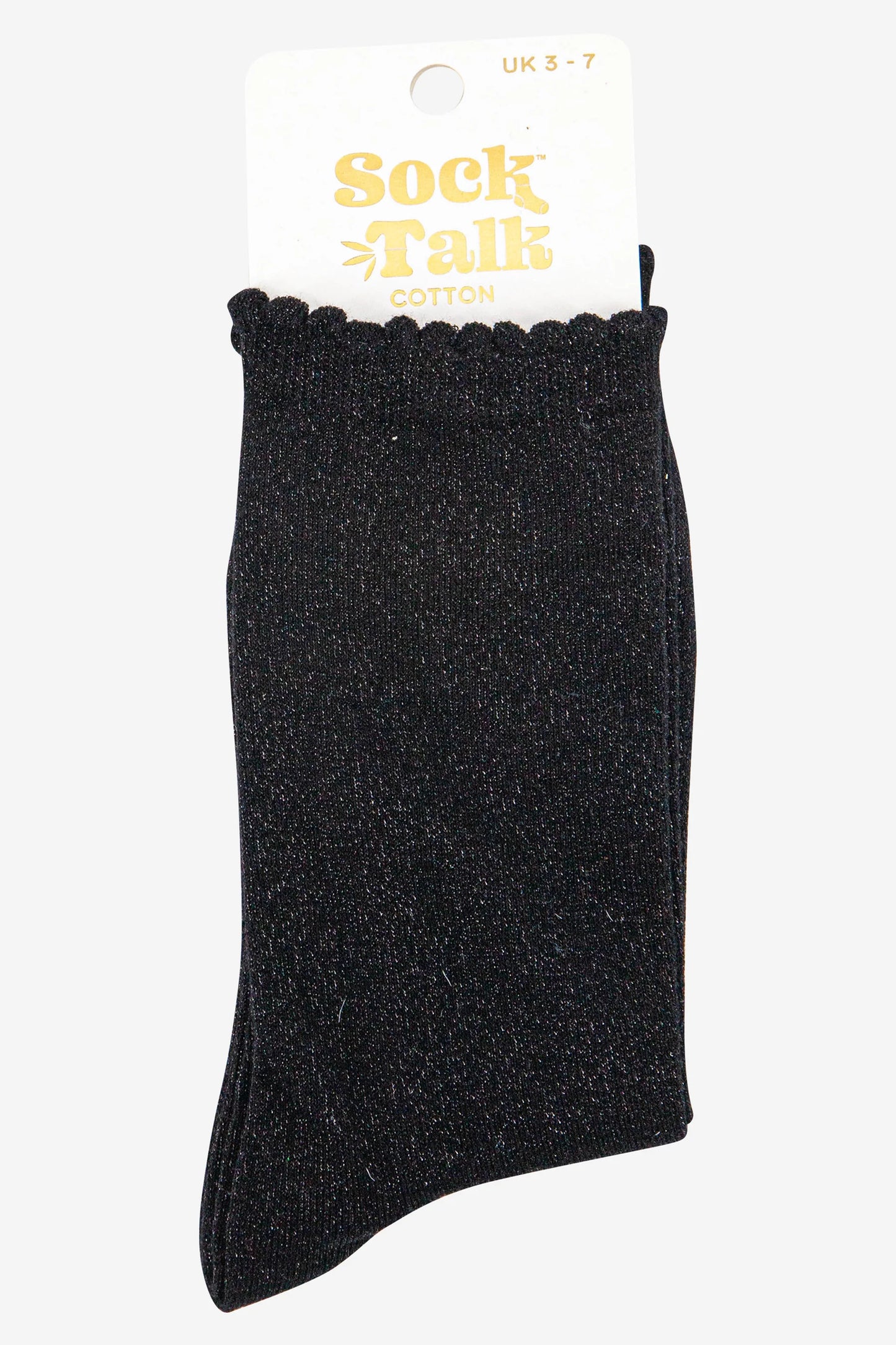 Glitter Socks - Black/Silver