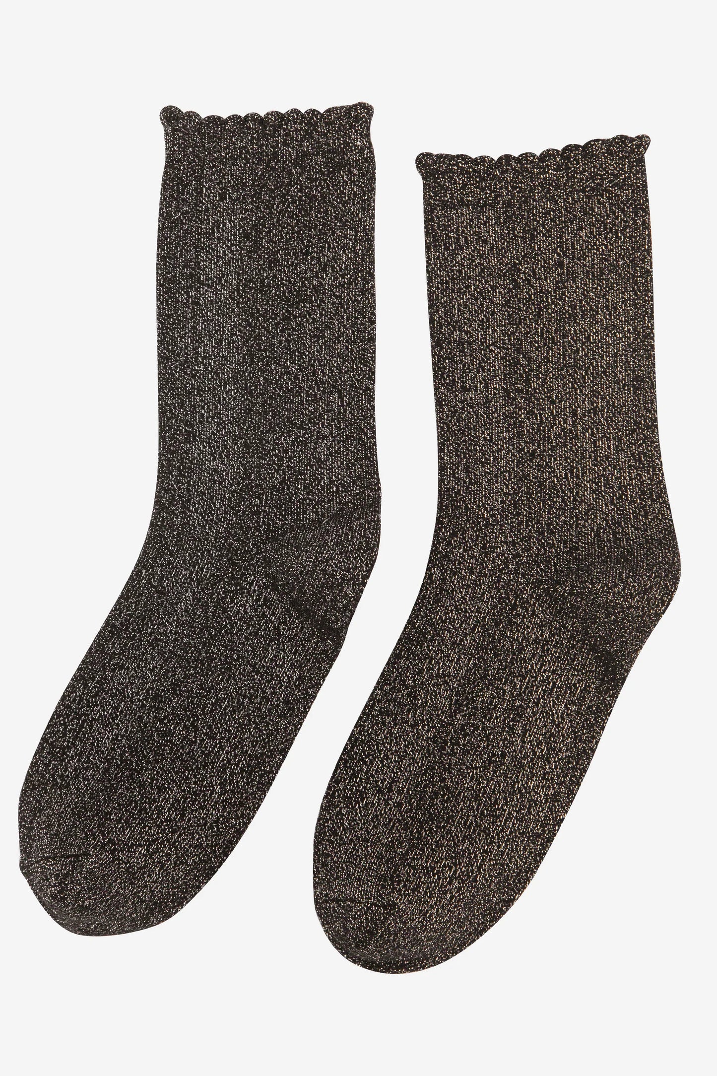 Glitter Socks - Black/Gold