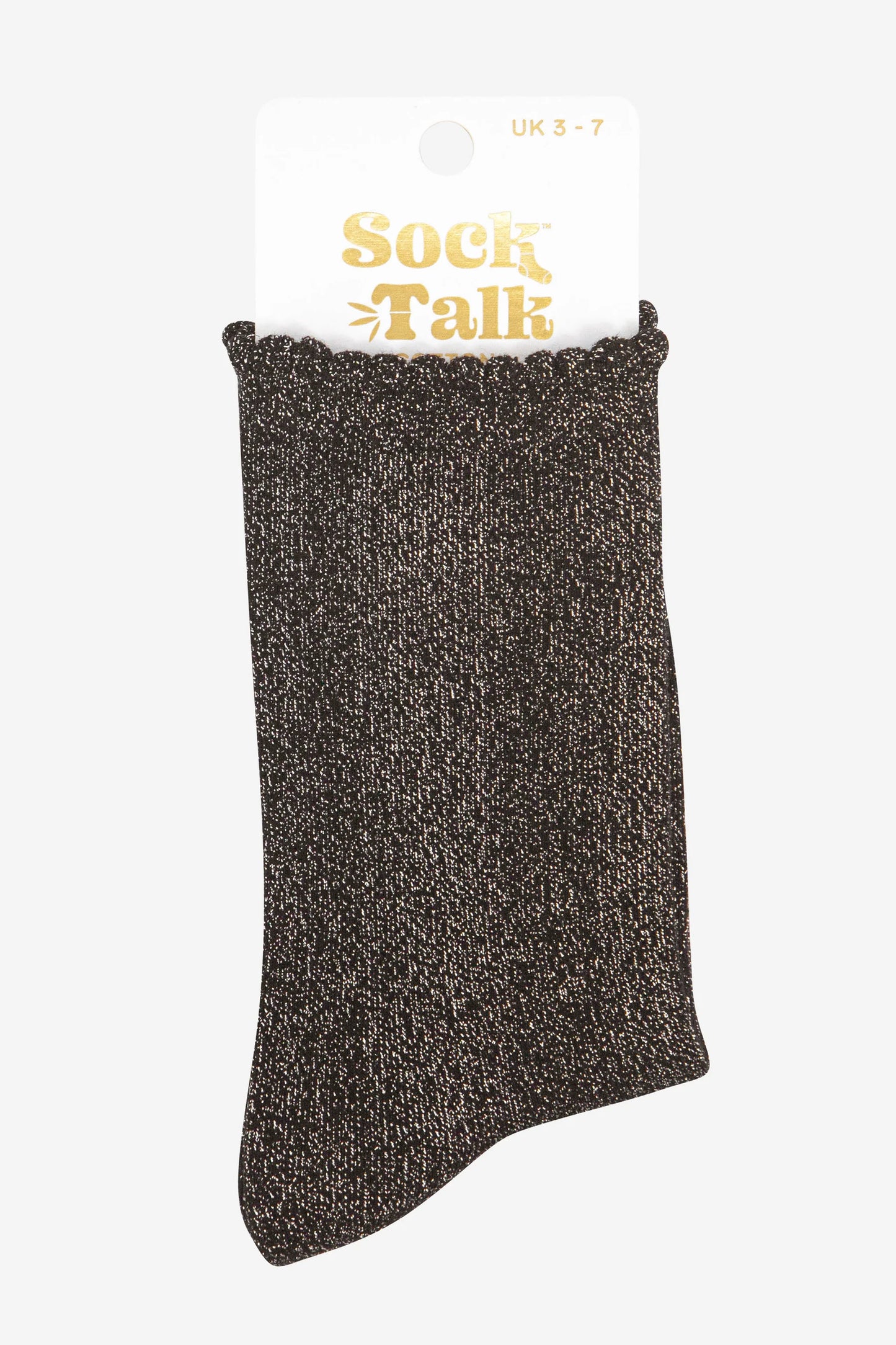 Glitter Socks - Black/Gold