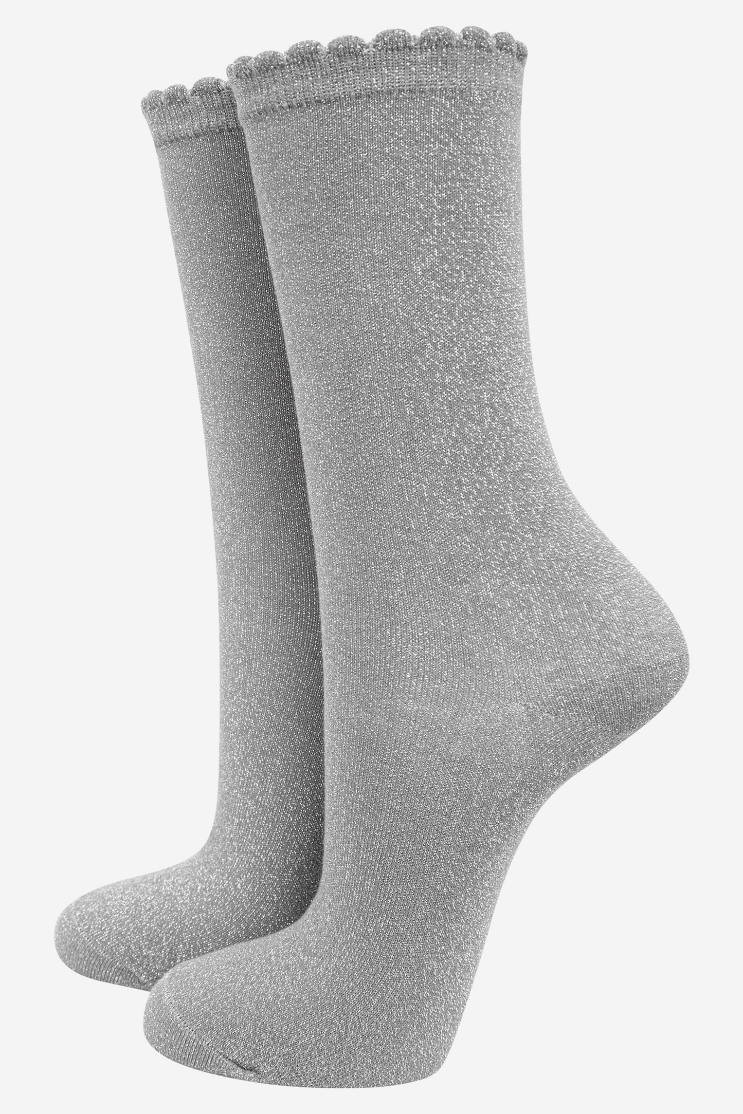 Glitter Socks - Grey