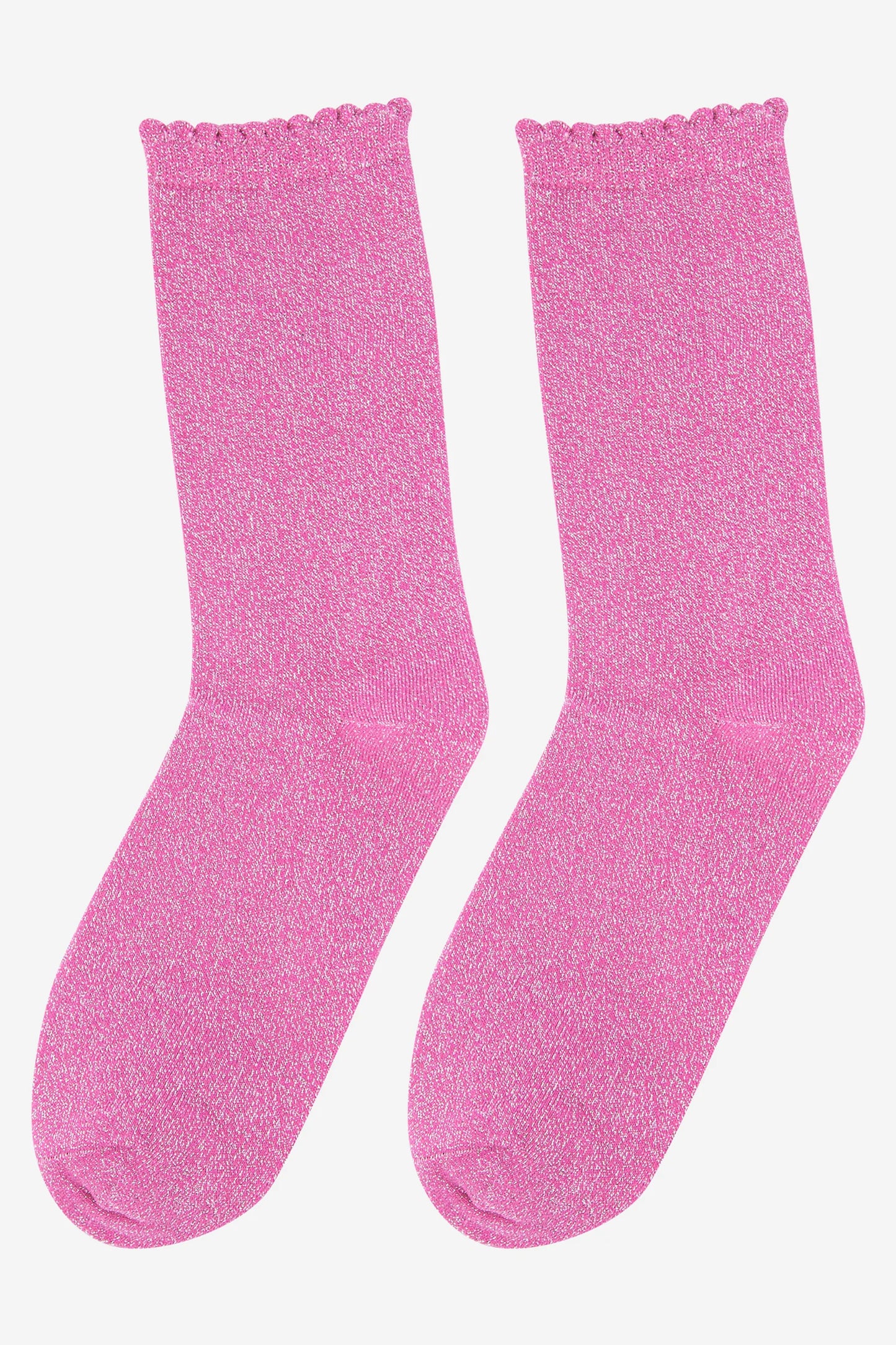 Glitter Socks - Hot Pink