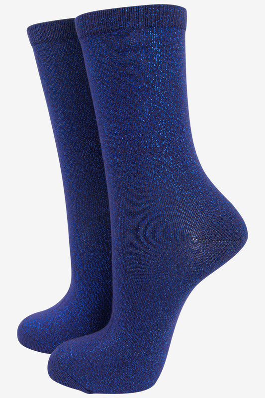 Glitter Socks - Midnight Blue
