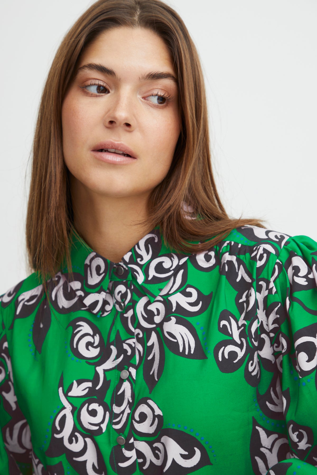 Li Shirt - Green Printed