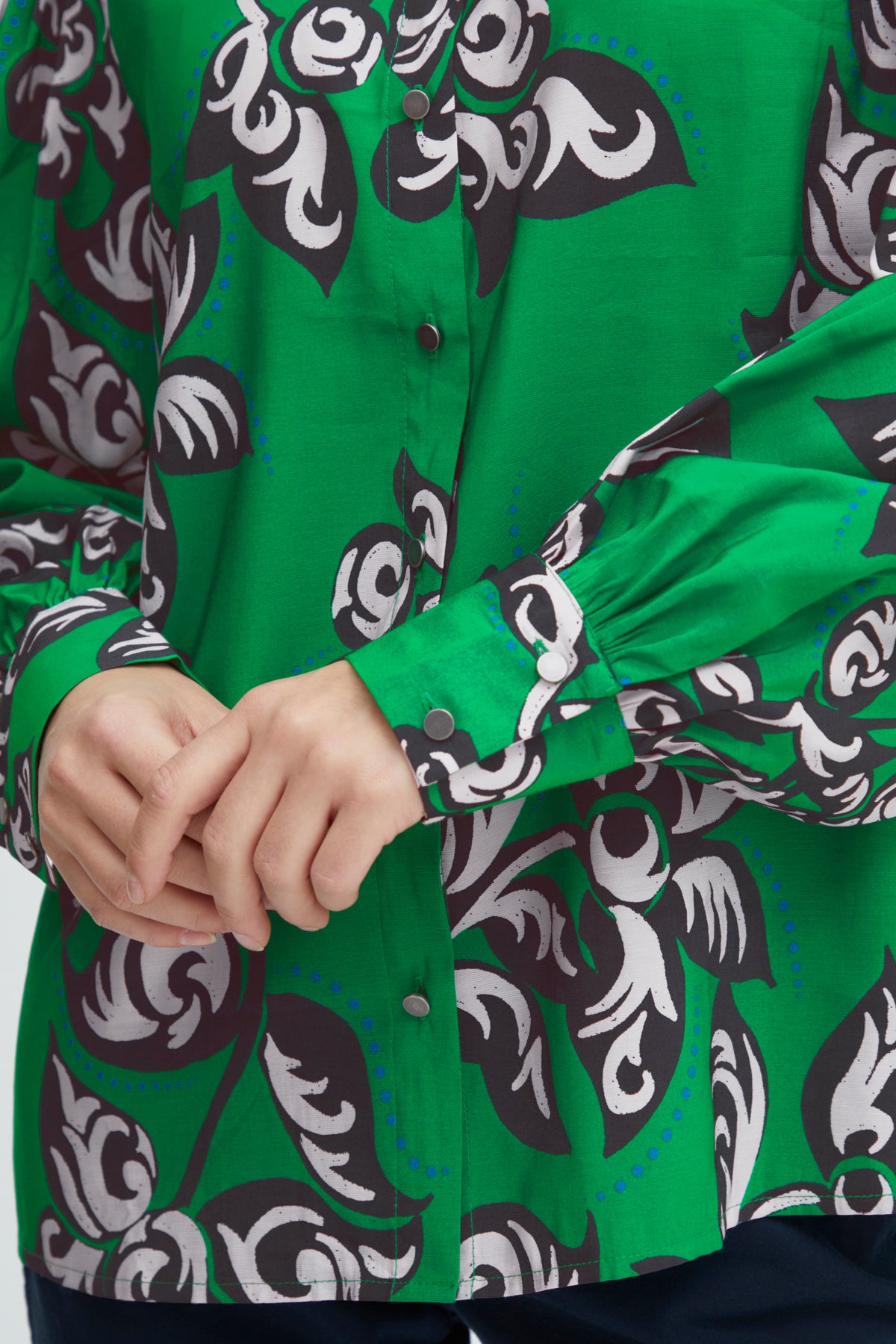 Li Shirt - Green Printed