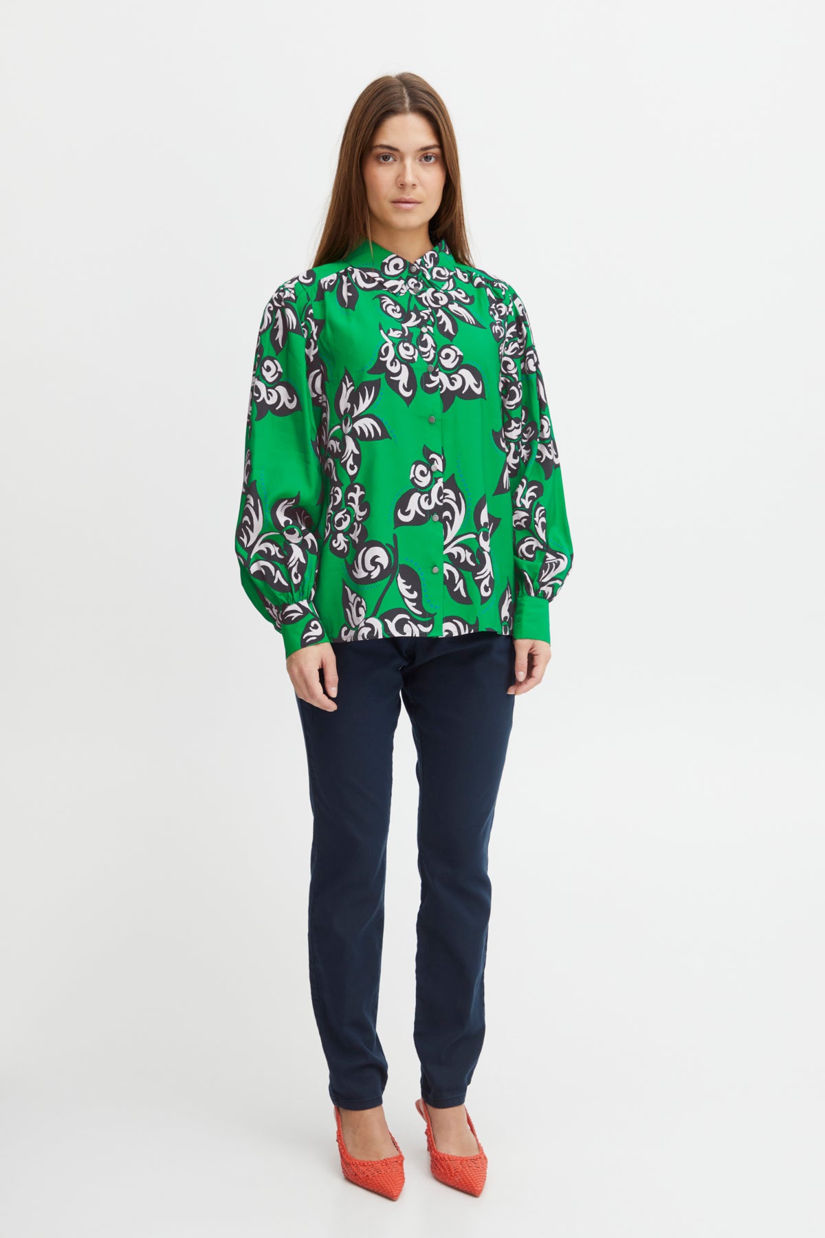 Li Shirt - Green Printed