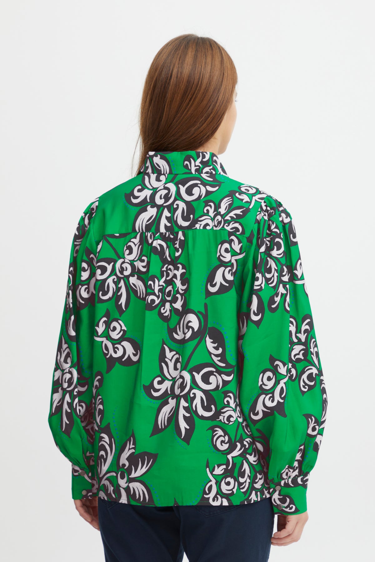 Li Shirt - Green Printed