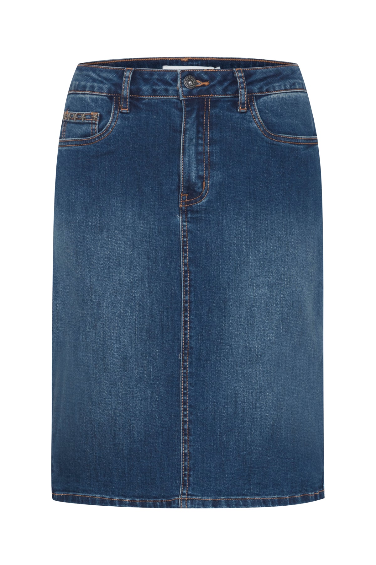 Alma Denim Skirt - Medium Blue Denim