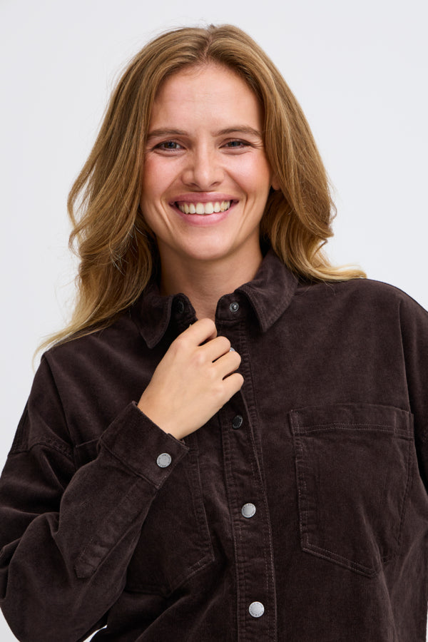 Sally Oversized Shirt - Espresso