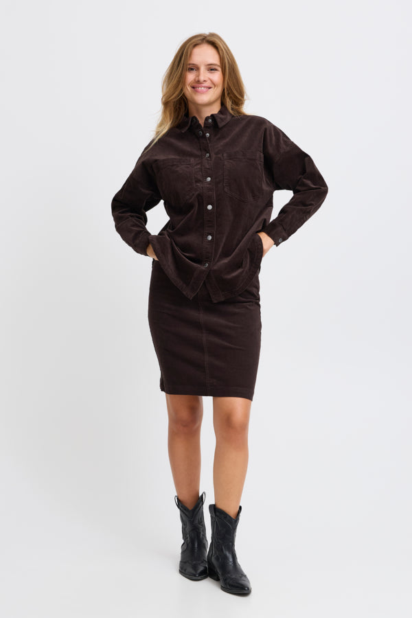 Sally Oversized Shirt - Espresso