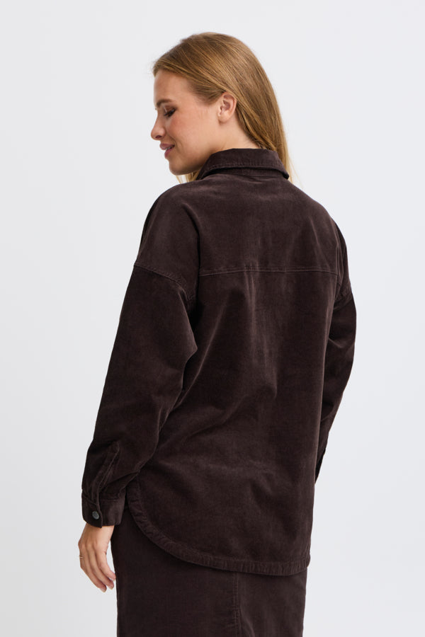 Sally Oversized Shirt - Espresso